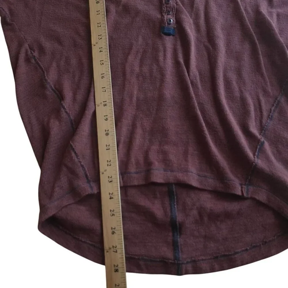 Free people we the free Sz S rusty red henley top